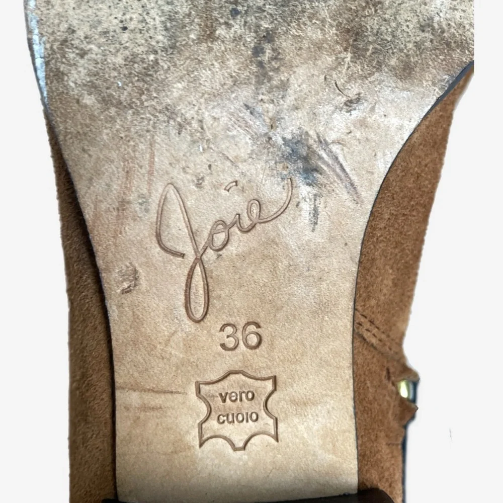 Joie Brown Reeve over the knee suede boots preppy boho western equestrian 5.5